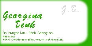 georgina denk business card